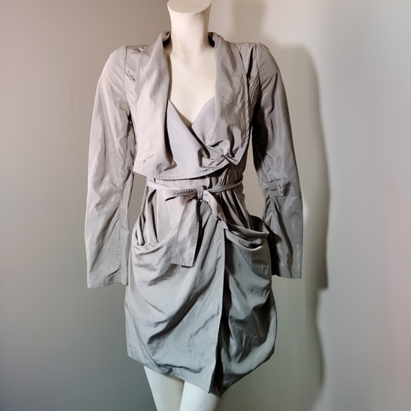 RUDSAK Tan Chino Nylon Trench Jacket XS - Picture 2 of 10